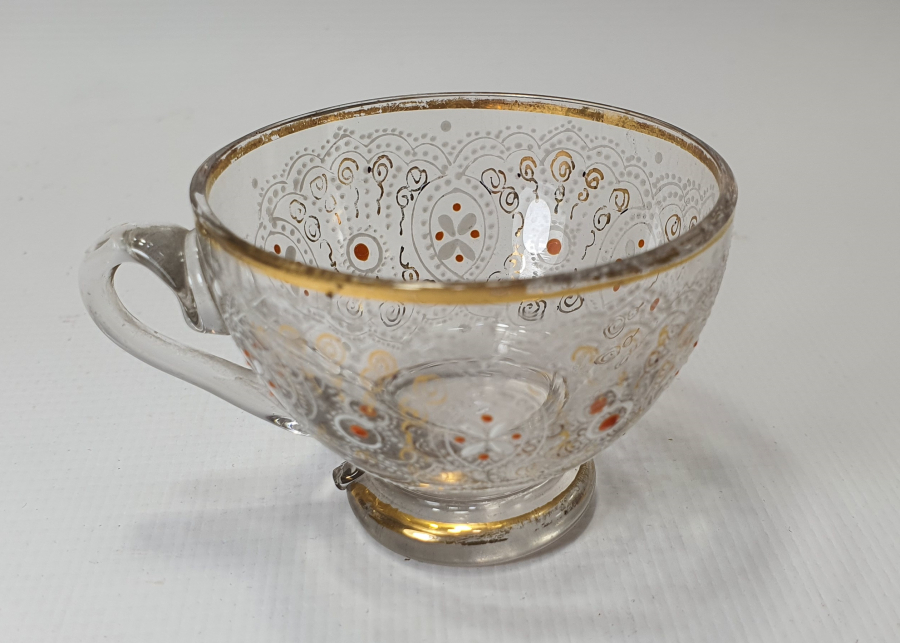 OSMANLI DÖNEMİ ALTIN VERMEYLİ VE MİNELİ NADİR FİNCAN