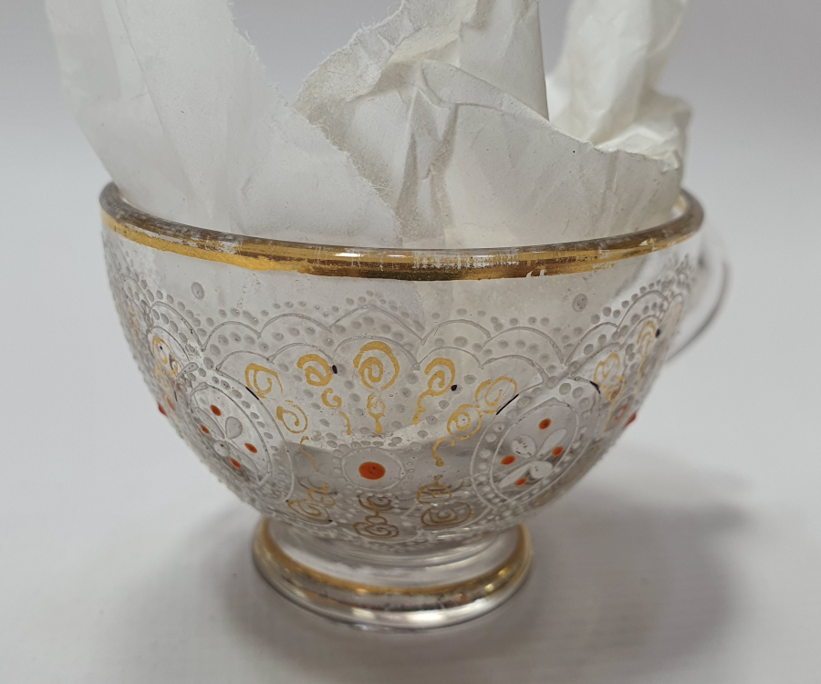 OSMANLI DÖNEMİ ALTIN VERMEYLİ VE MİNELİ NADİR FİNCAN