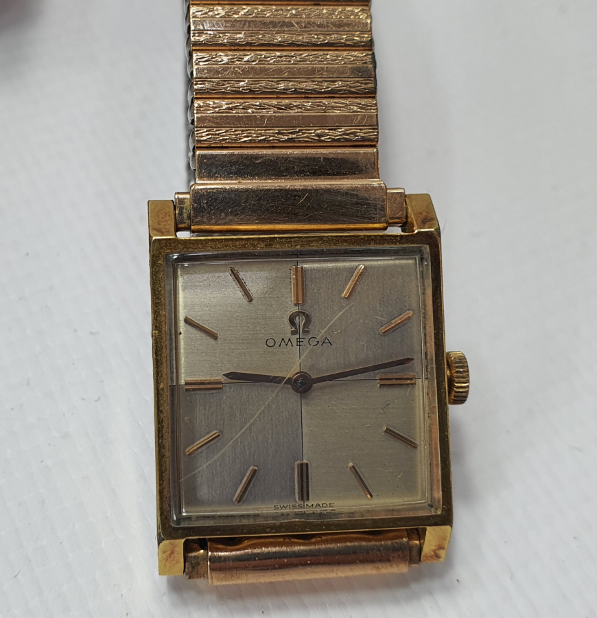 OMEGA MARKA 1960 LARDAN ALTIN KAPLAMA KOL SAATİ
