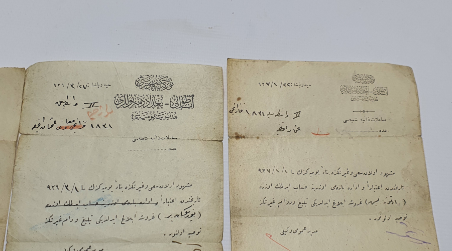 3 ADET OSMANLICA YAZILI DOKTOR REÇETESİ