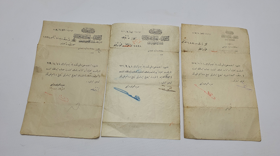 3 ADET OSMANLICA YAZILI DOKTOR REÇETESİ