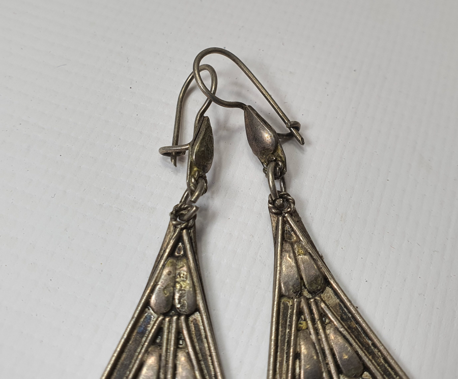 AKİK TAŞLI ÖZEL YAPIM GÜMÜŞ DAMLA KÜPE