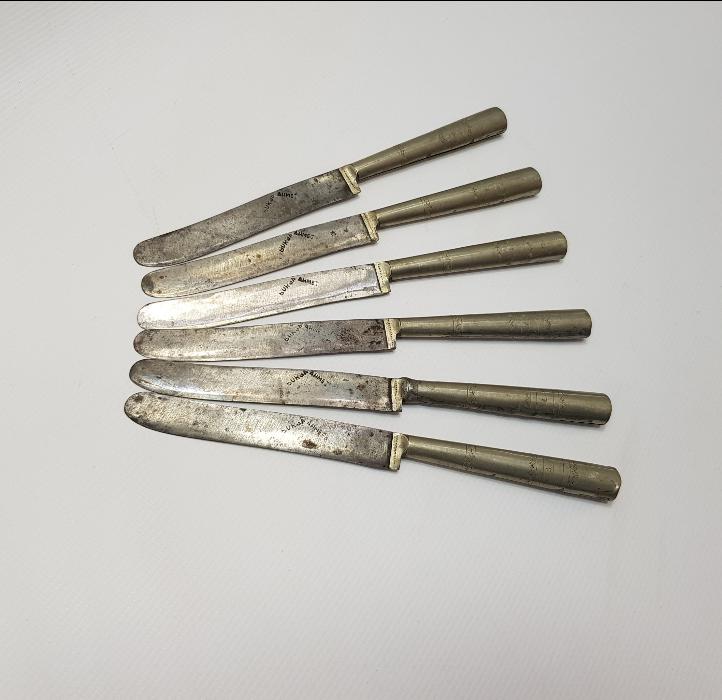 BURSA İŞİ GÜMÜŞ SAPLI KAHVALTI BIÇAĞI SETİ 