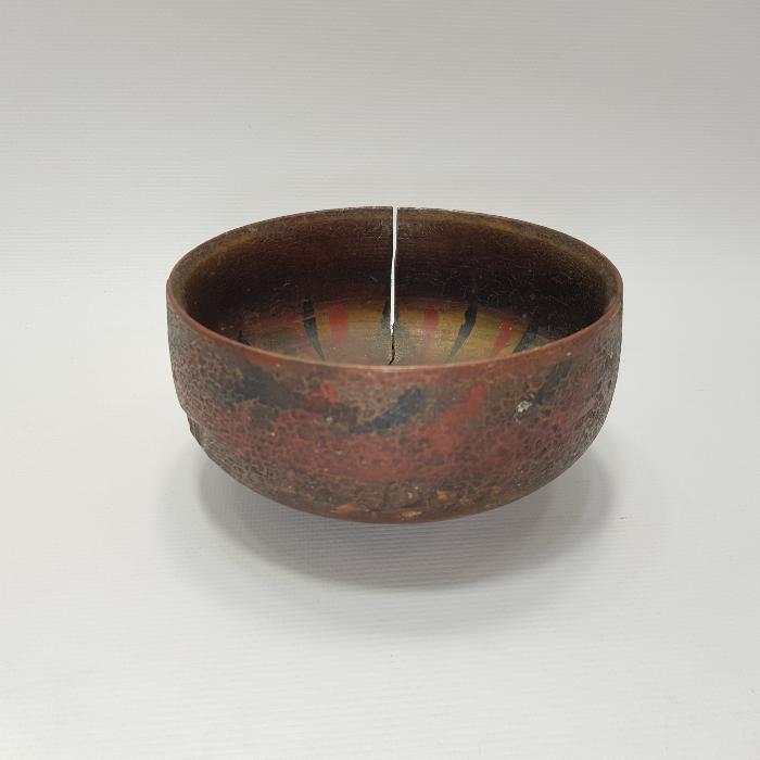 OSMANLI DÖNEMİ KÖK BOYALI AHŞAP KASE 