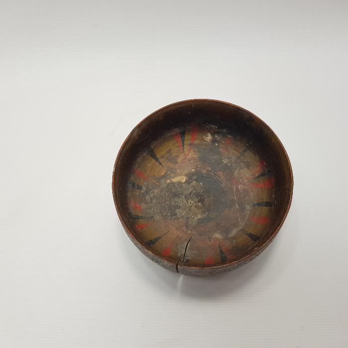 OSMANLI DÖNEMİ KÖK BOYALI AHŞAP KASE 