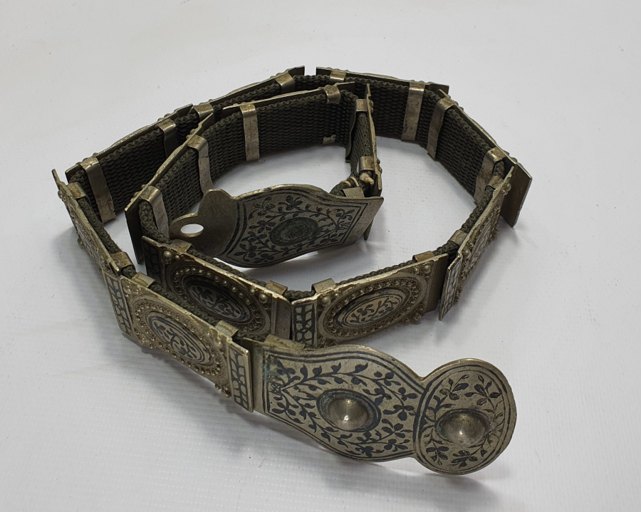 OSMANLI DÖNEMİ KULA İŞİ SAVATLI GELİN KEMERİ