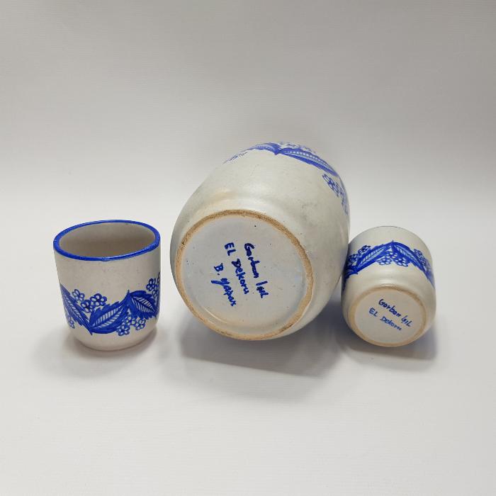 SANATÇI GORBON IŞIL İMZALI SÜRAHİ VE İKİ BARDAĞI 