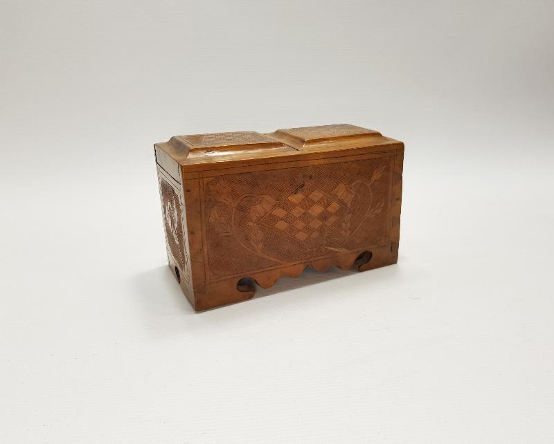 1930'LARDAN SİNOP CEZAEVİ İŞİ AHŞAP KAHVE KUTUSU 