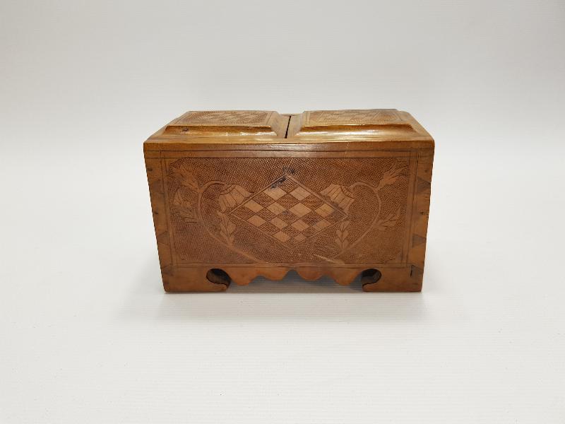 1930'LARDAN SİNOP CEZAEVİ İŞİ AHŞAP KAHVE KUTUSU 