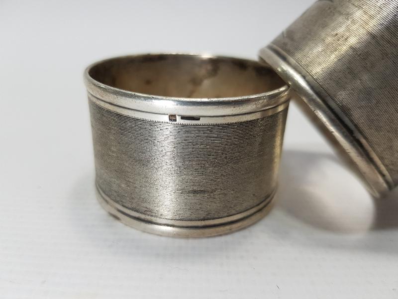 BİR ÇİFT GÜMÜŞ KAPLAMA PEÇETELİK 