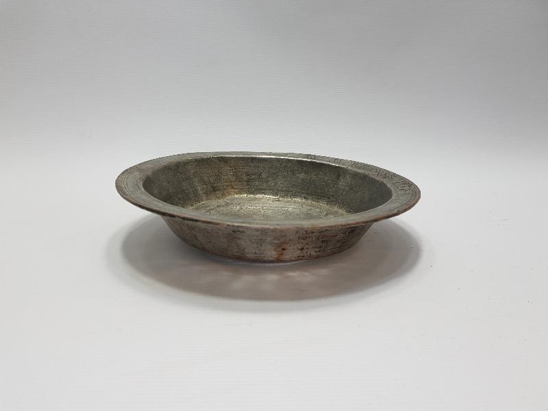 ERMENİCE VE OSMANLICA YAZILI BAKIR TABAK 