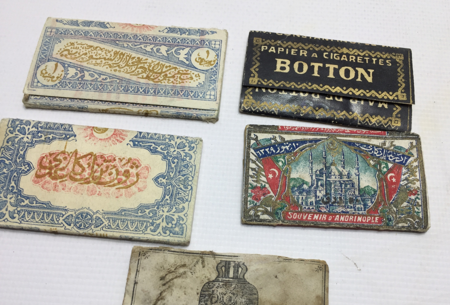 OSMANLI DÖNEMİ 5 ADET SİGARA KAĞIDI