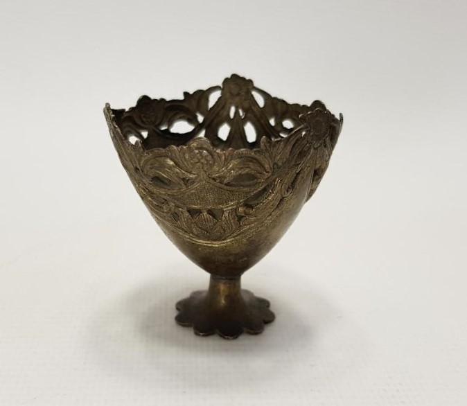 OSMANLI DÖNEMİ ALPAKA FİNCAN ZARFI 