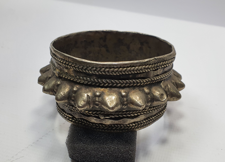 OSMANLI DÖNEMİ BÜYÜK BOY ÇOK NADİR ERMENİ İŞİ ÇİVİLİ BİLEZİK