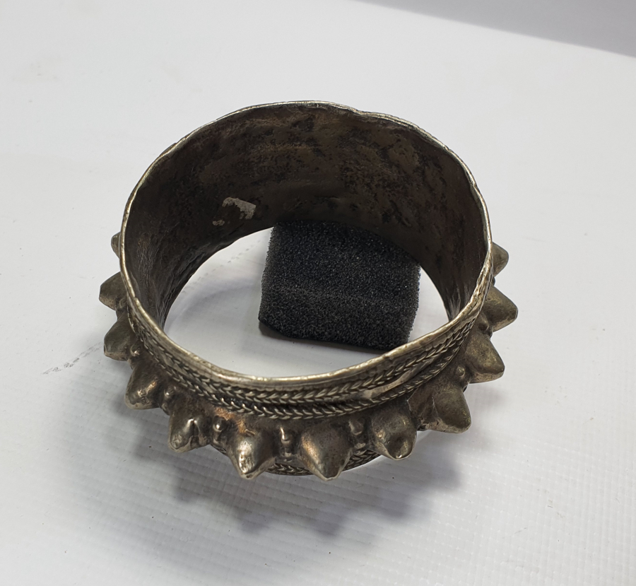 OSMANLI DÖNEMİ BÜYÜK BOY ÇOK NADİR ERMENİ İŞİ ÇİVİLİ BİLEZİK