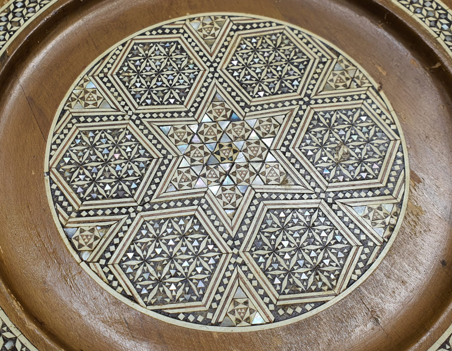 OSMANLI DÖNEMİ MARKÜTERİ İŞÇİLİKLİ NARGİLE ALTLIĞI