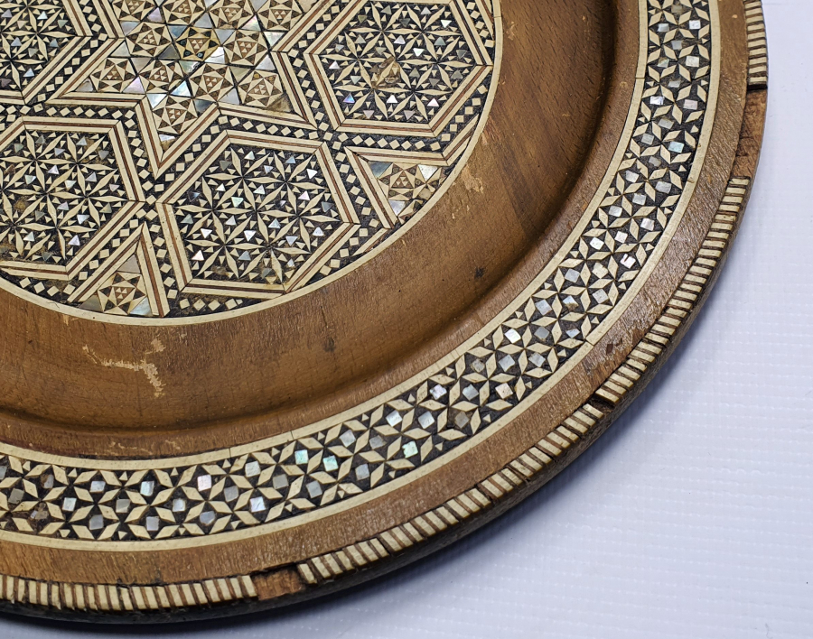 OSMANLI DÖNEMİ MARKÜTERİ İŞÇİLİKLİ NARGİLE ALTLIĞI