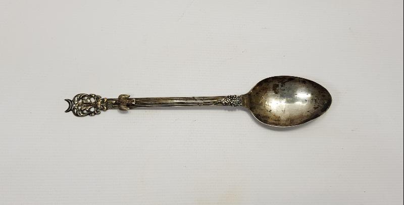 OSMANLI DÖNEMİ SARAY İŞİ GÜMÜŞ KUŞLU KAŞIK 