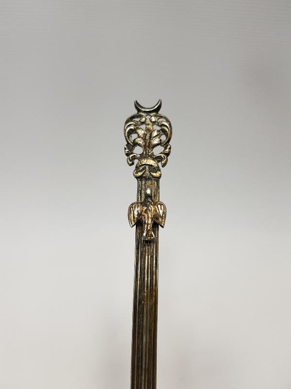 OSMANLI DÖNEMİ SARAY İŞİ GÜMÜŞ KUŞLU KAŞIK 