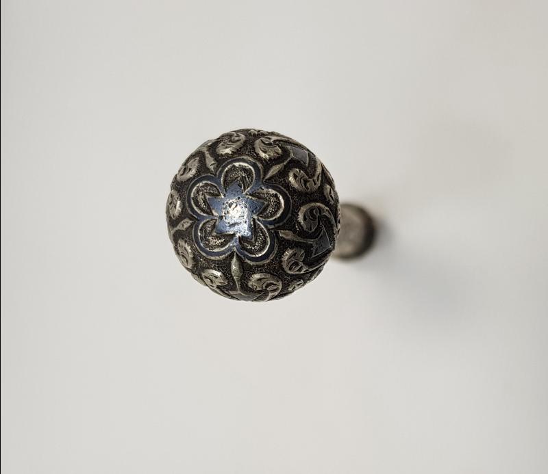 OSMANLI DÖNEMİ SAVATLI GÜMÜŞ KIRBAÇ SAPI 