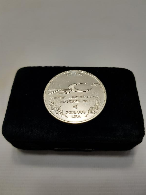 1923 LOZAN VE TC 75. YILI GÜMÜŞ MADALYON 