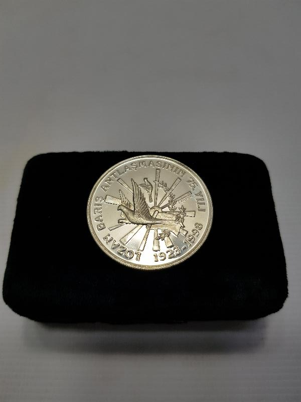 1923 LOZAN VE TC 75. YILI GÜMÜŞ MADALYON 