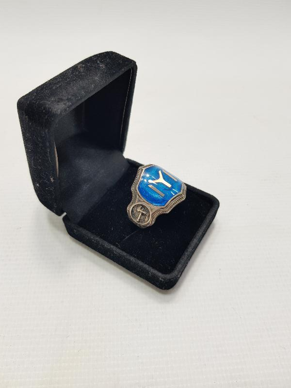 KAYI BOYU DAMGALI GÜMÜŞ YÜZÜK 