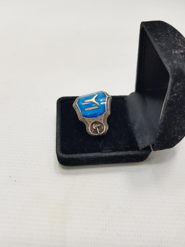 KAYI BOYU DAMGALI GÜMÜŞ YÜZÜK 