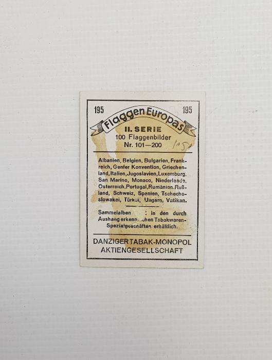 OSMANLI DONANMA BAYRAĞI KONULU ÇİKOLATA KARTI 