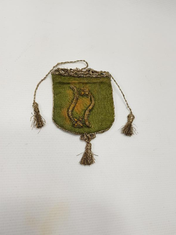 OSMANLI DÖNEMİ ALTIN SIRMALI PARA KESESİ