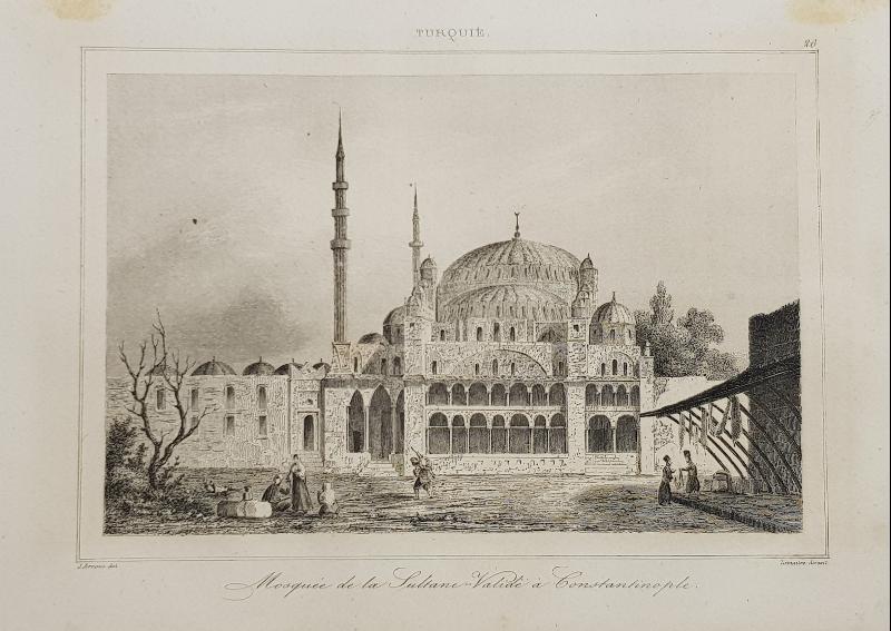 OSMANLI DÖNEMİ GRAVÜR: MOSQUE DE LA SULTANI VALİDE A CONSTANTINOPLE