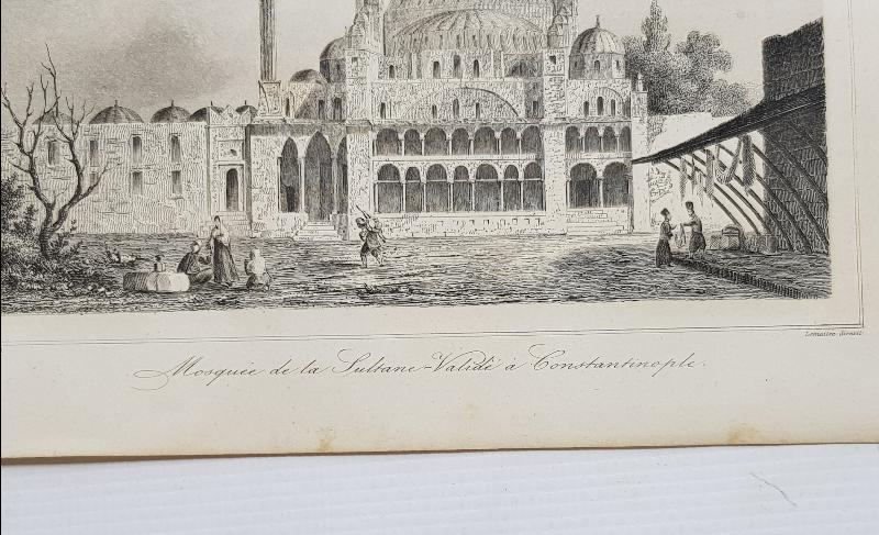 OSMANLI DÖNEMİ GRAVÜR: MOSQUE DE LA SULTANI VALİDE A CONSTANTINOPLE