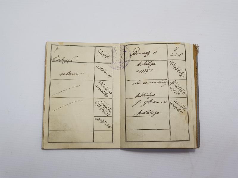 OSMANLICA HÜVİYET CÜZDANI