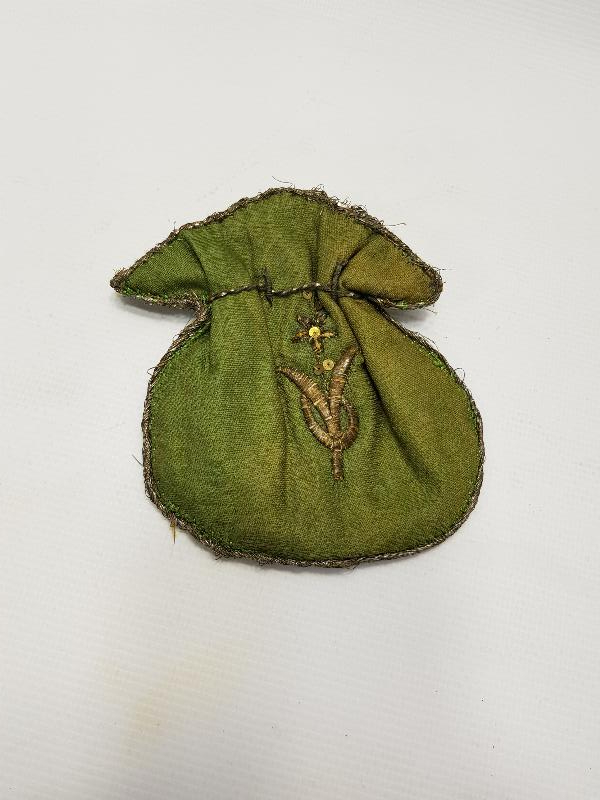 ALTIN SIRMA İŞLEMELİ OSMANLI KESE