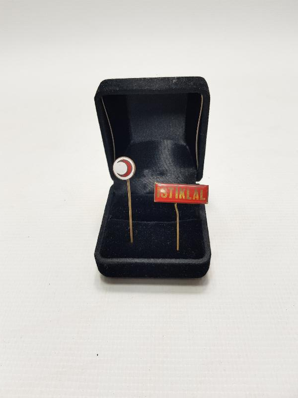 AY YILDIZLI VE İSTİKLAL YAZILI İKİ ADET ROZET 