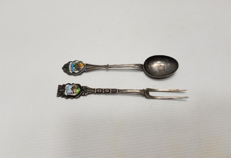 İSTANBUL TEMALI MİNELİ GÜMÜŞ KAŞIK ÇATAL 