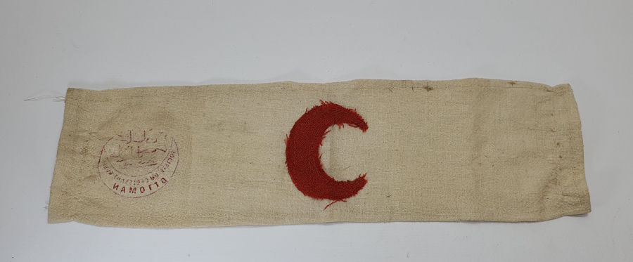 1. DÜNYA SAVAŞI ÜZERİ OSMANLICA YAZILI HİLALİ AHMER KOLLUK