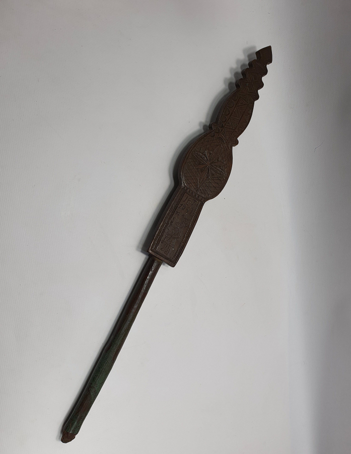 1857 TARİHLİ RUM İŞİ İŞLEMELİ VE RUMCA YAZILI ÖREKE