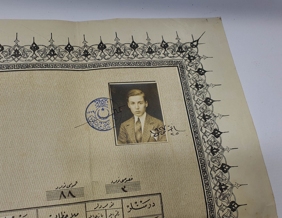 1927 YILI OSMANLICA YAZILI DİPLOMA