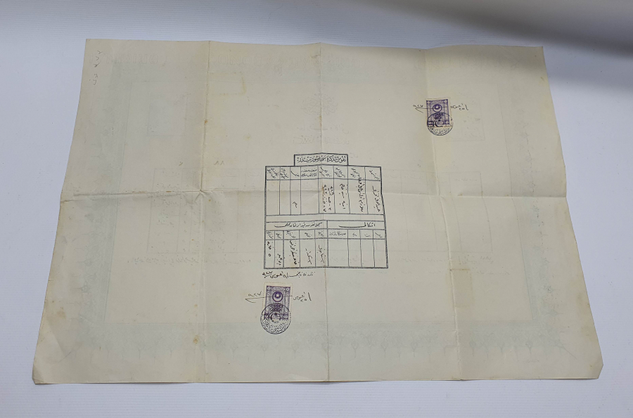 1927 YILI OSMANLICA YAZILI DİPLOMA
