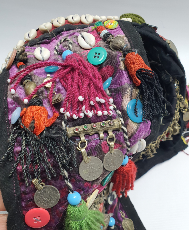 ANTİKA TÜRKMEN İŞİ BÜYÜK BOY TAM TAKIM GELİN BAŞLIĞI