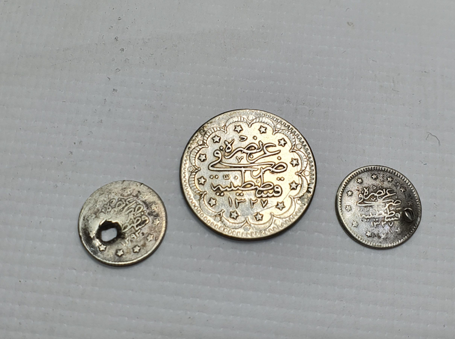 OSMANLI DÖNEMİ 3 ADET GÜMÜŞ PARA