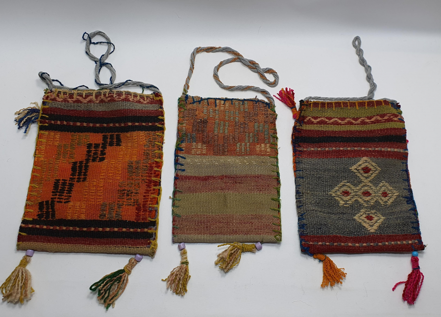 OSMANLI DÖNEMİ 3 ADET RUM İŞİ HEYBE