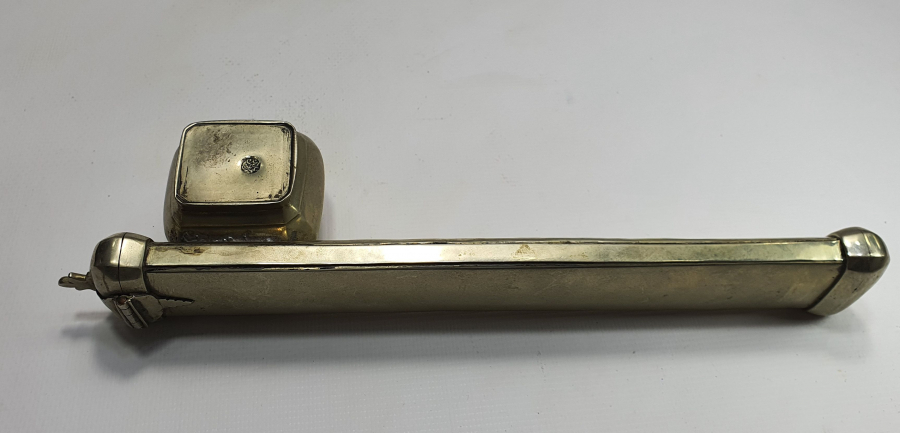 OSMANLI DÖNEMİ DÜŞÜK AYAR GÜMÜŞTEN MAMUL ÇİFT USTA DAMGALI DİVİTLİK