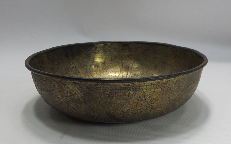 OSMANLI DÖNEMİ ORTASI ŞEMSE ÜSTÜNE AY YILDIZLI TAMAMI İŞLEMELİ ESERİ İSTANBUL HAMAM TASI