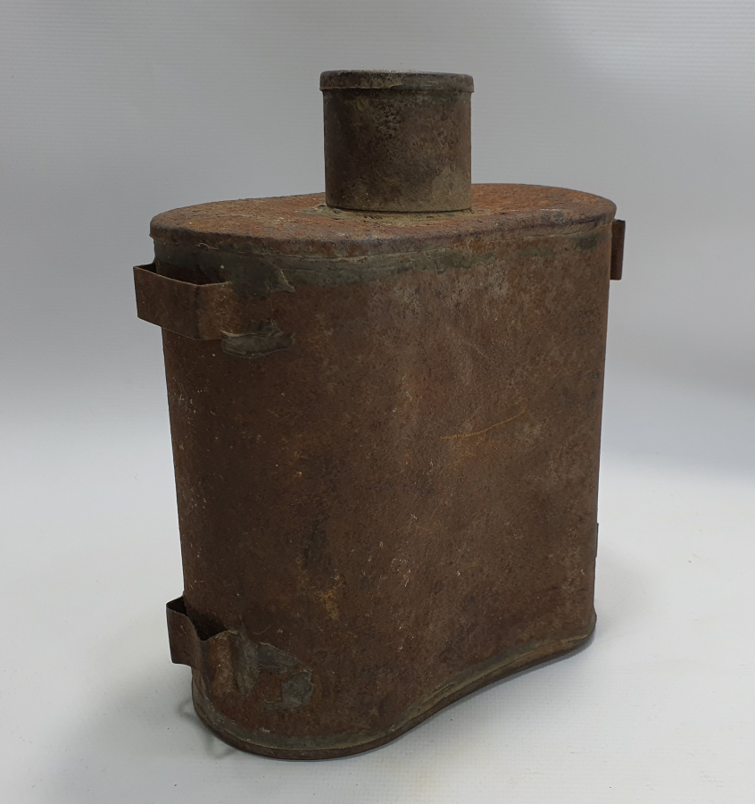 OSMANLI DÖNEMİ ÜZERİNDE LİVAİ ASKERİ YAZILI NADİR ASKERİ MATARA