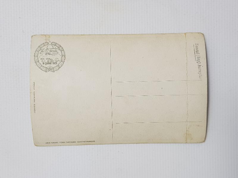 TÜRK TAYYARE CEMİYETİ ATATÜRK KARTPOSTALI