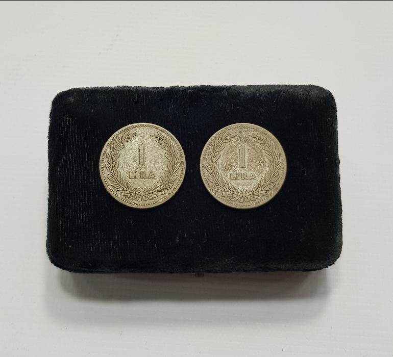 1947 YILI İKİ ADET GÜMÜŞ 1 LİRA