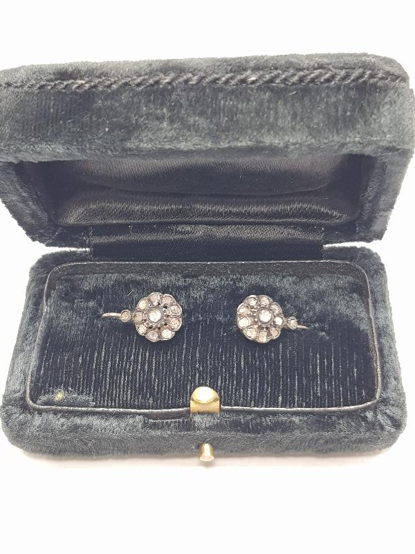 OSMANLI DÖNEMİ NADİR FORMDA ELMAS KÜPE 