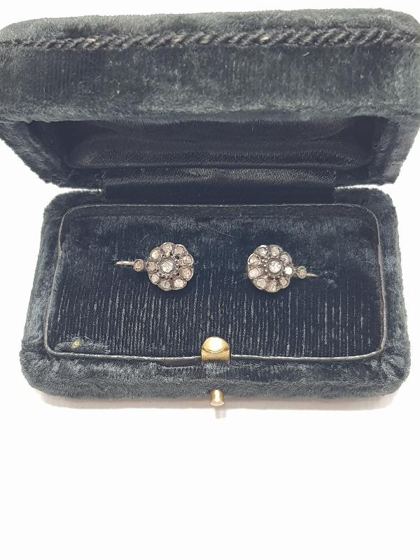 OSMANLI DÖNEMİ NADİR FORMDA ELMAS KÜPE 